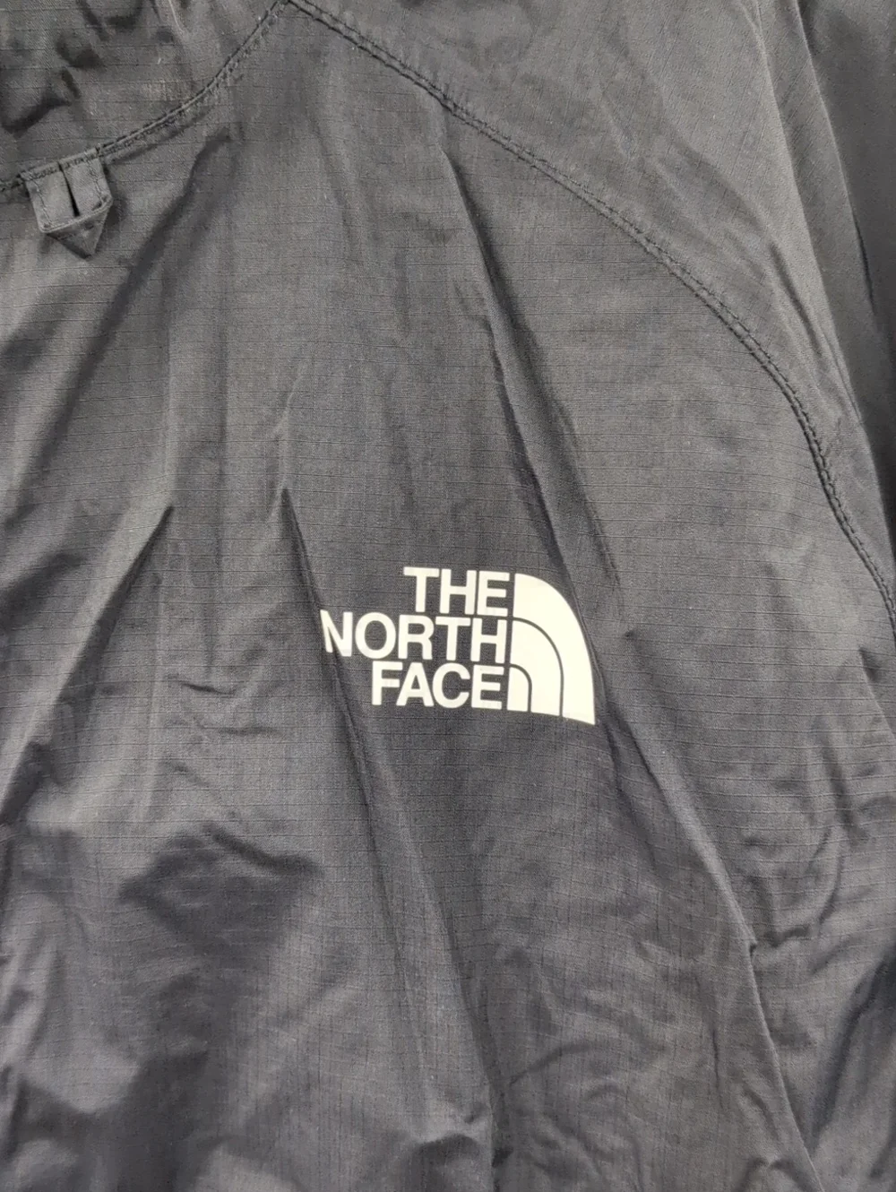 The North Face Men's Antora Black Logo Graphic Windbreaker Rain Jacket XL Used